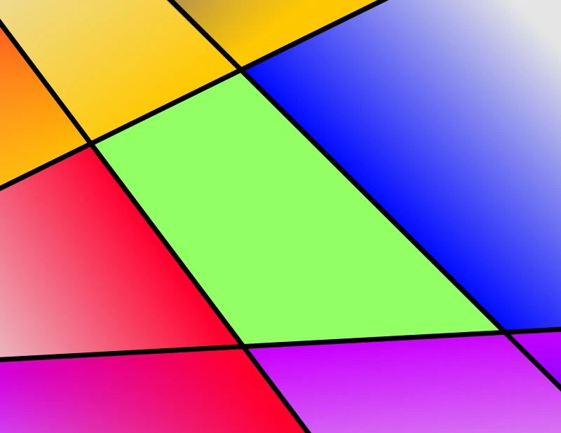 Area within 4 lines is a quad.