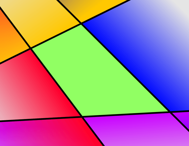 Area within 4 lines is a quad.